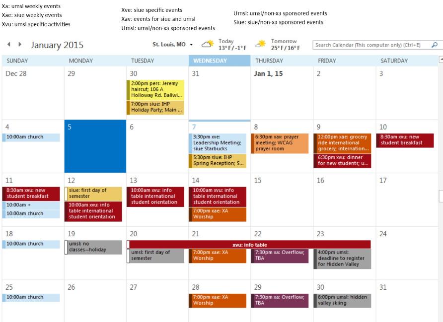 Umsl Calendar Customize and Print