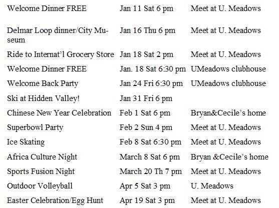Spring 2014 Events